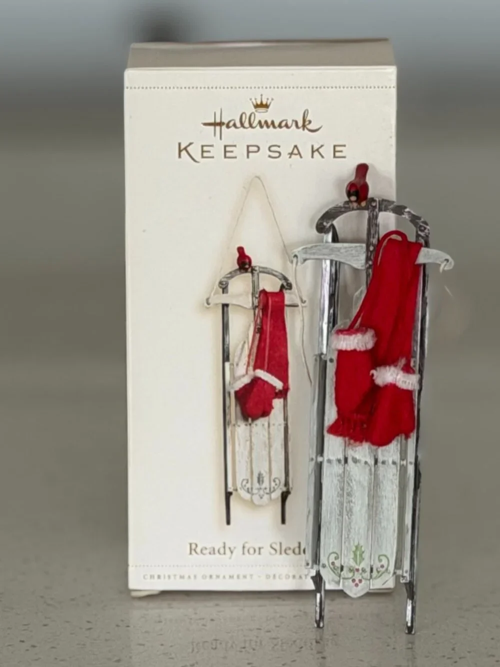 Hallmark Ornament Ready for Sledding